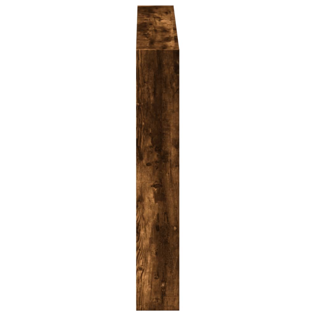 Armoire tête de lit avec LED chêne fumé 120x17x102 cm - XIOS