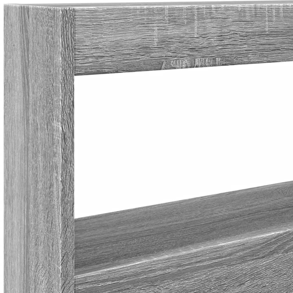 Armoire tête de lit avec LED sonoma gris 120x17x102 cm - XIOS