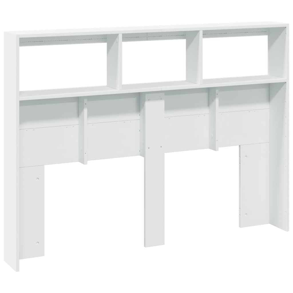 Armoire tête de lit avec LED blanc 140x17x102 cm - XIOS