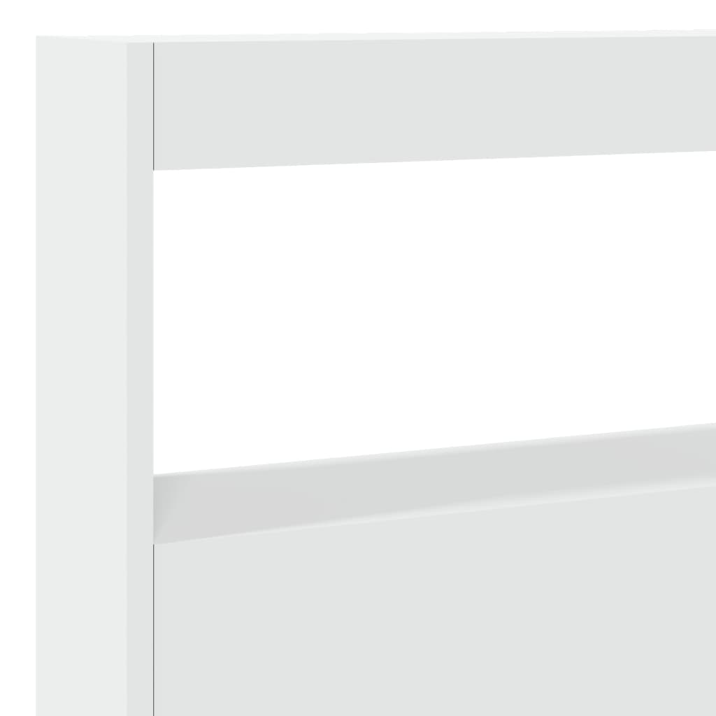 Armoire tête de lit avec LED blanc 140x17x102 cm - XIOS