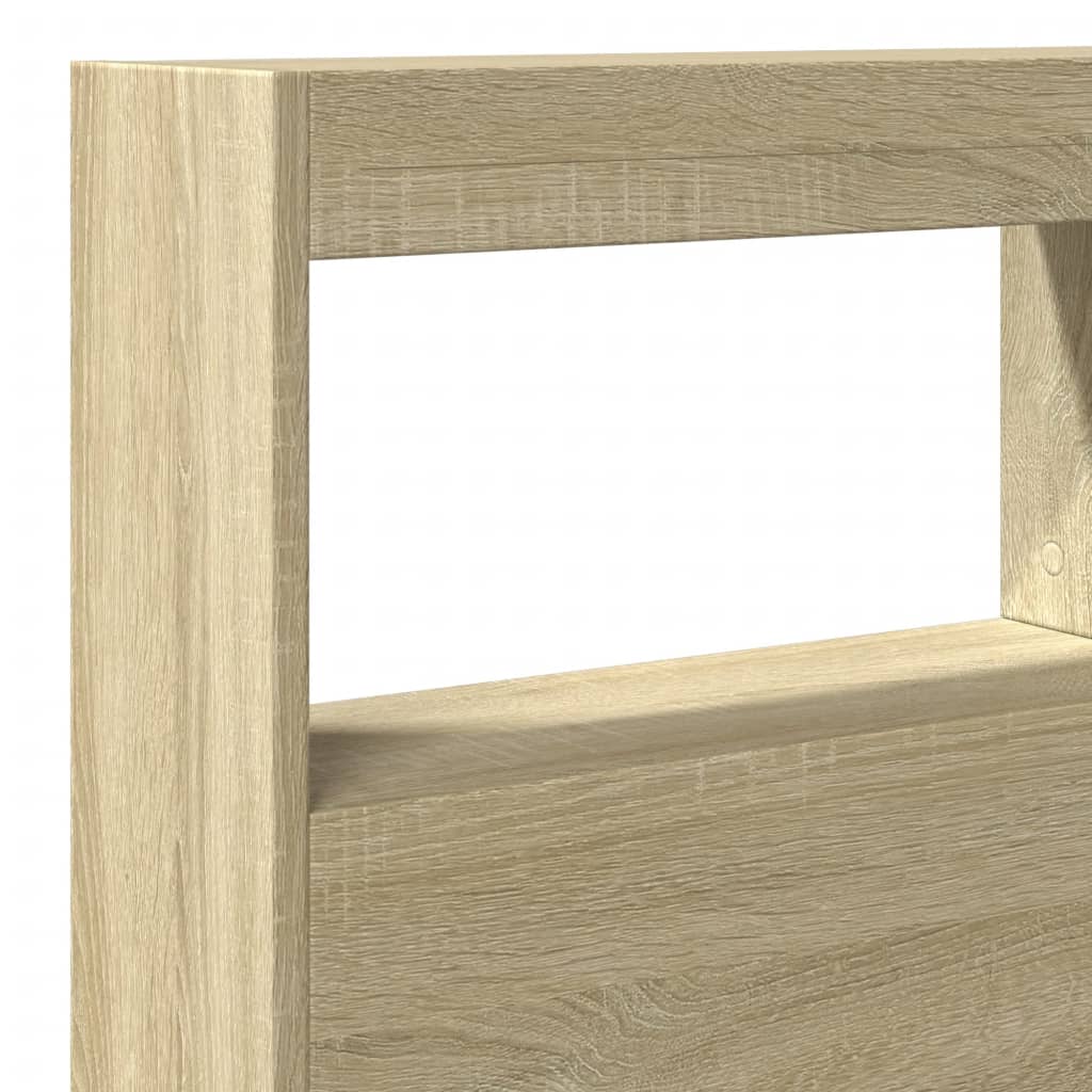 Armoire tête de lit avec LED chêne sonoma 140x17x102 cm - XIOS