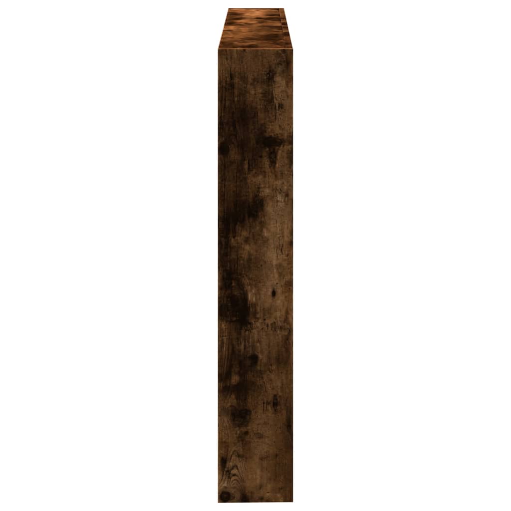 Armoire tête de lit avec LED chêne fumé 140x17x102 cm - XIOS