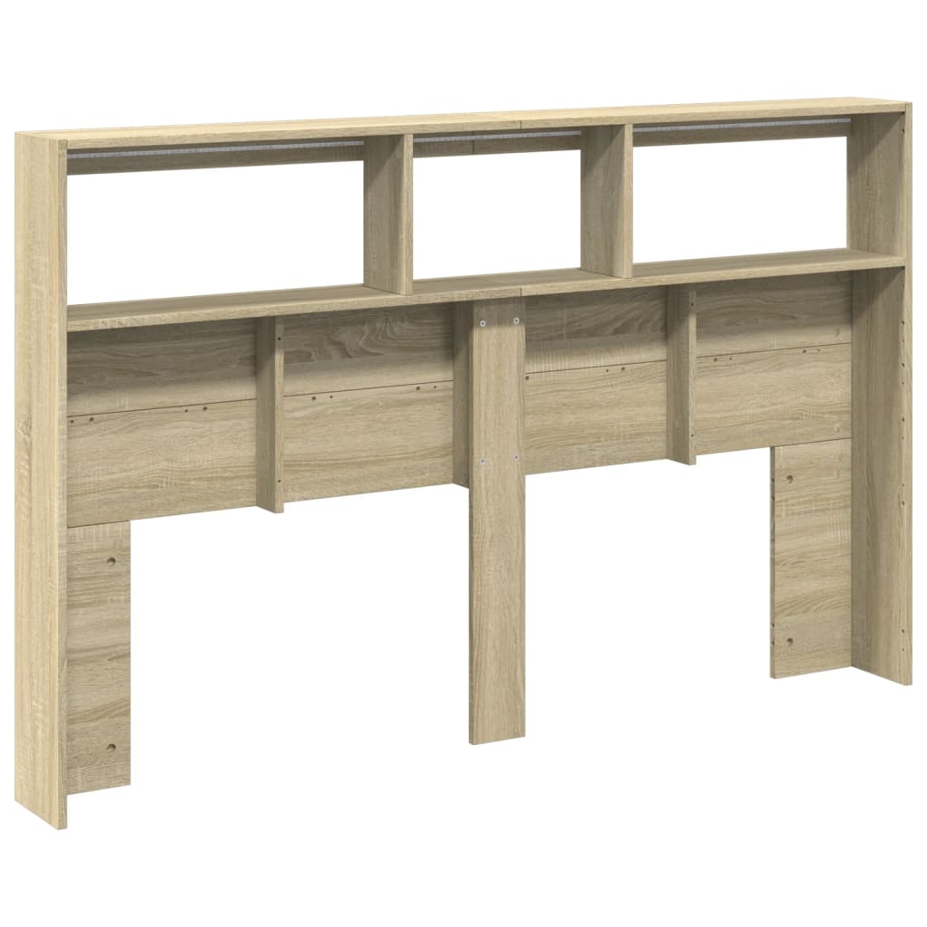 Armoire tête de lit avec LED chêne sonoma 160x17x102 cm - XIOS