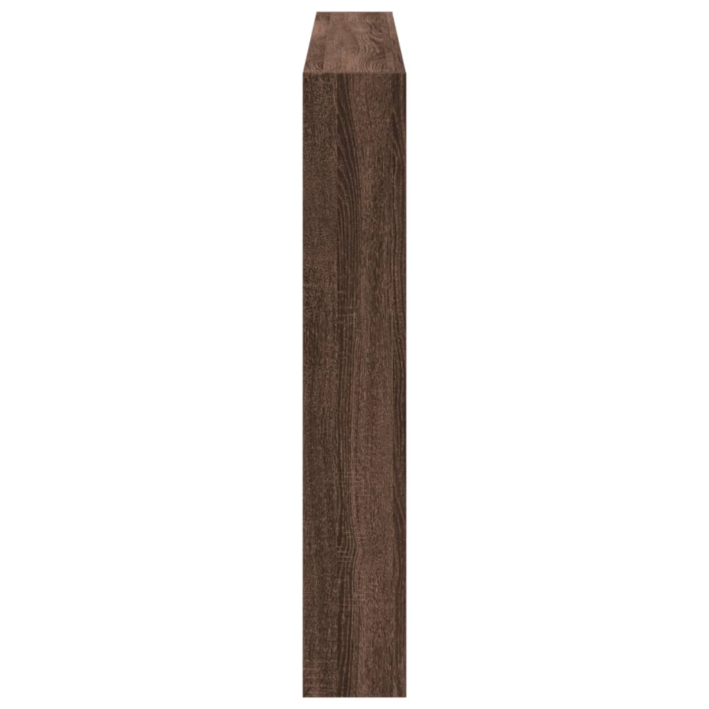 Armoire tête de lit avec LED chêne marron 160x17x102 cm - XIOS