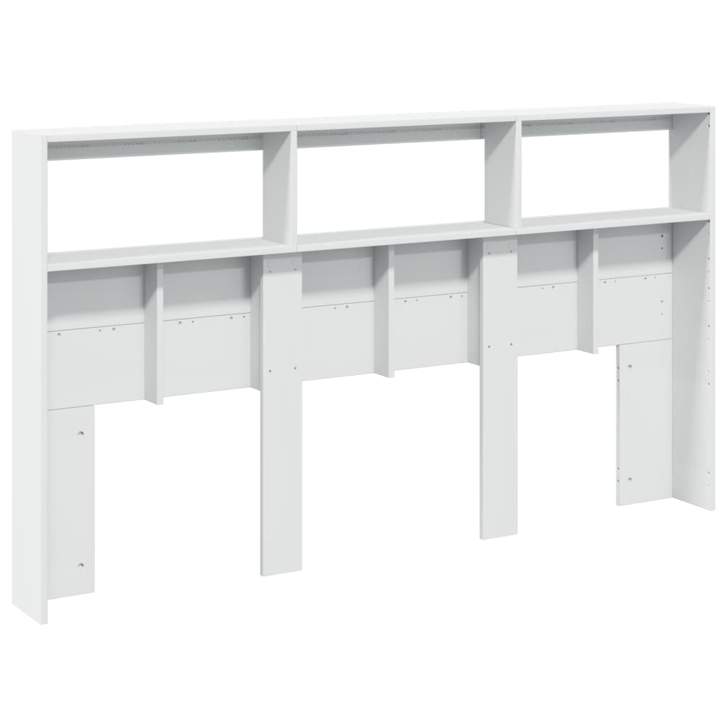 Armoire tête de lit avec LED blanc 180x17x102 cm - XIOS