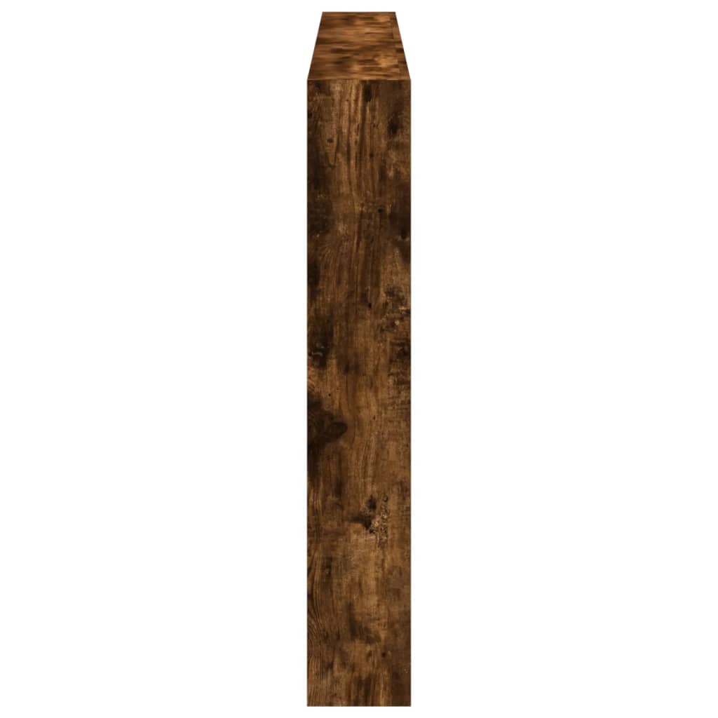 Armoire tête de lit avec LED chêne fumé 180x17x102 cm - XIOS