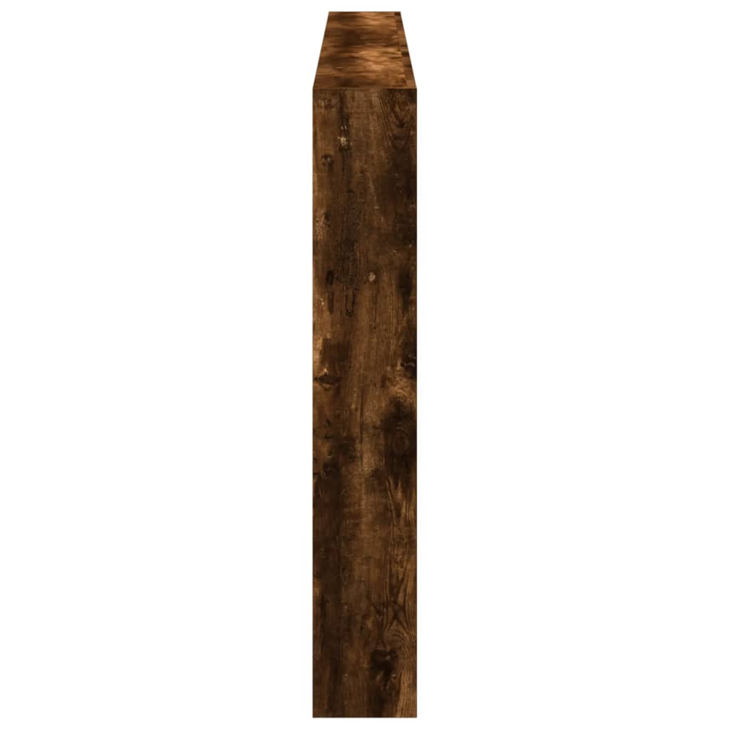 Armoire tête de lit avec LED chêne fumé 200x17x102 cm - XIOS