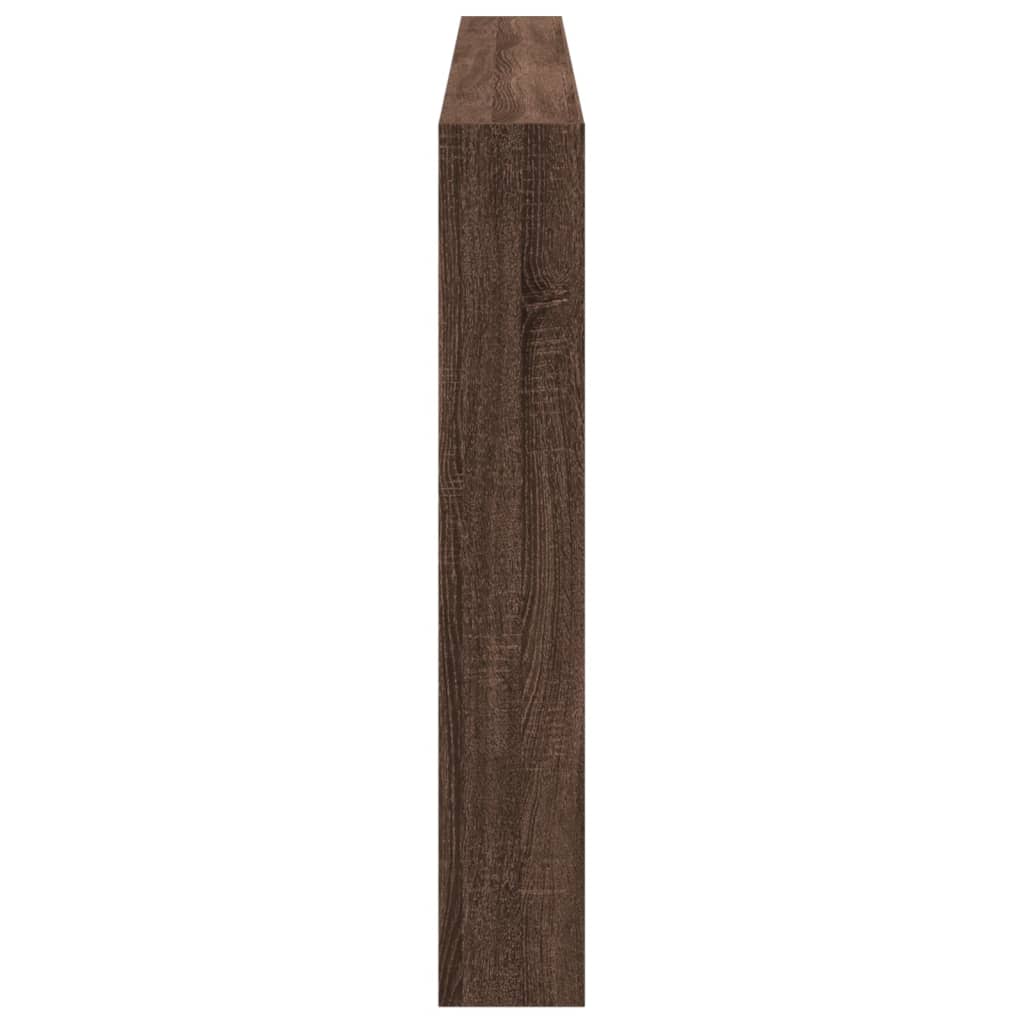 Armoire tête de lit avec LED chêne marron 200x17x102 cm - XIOS