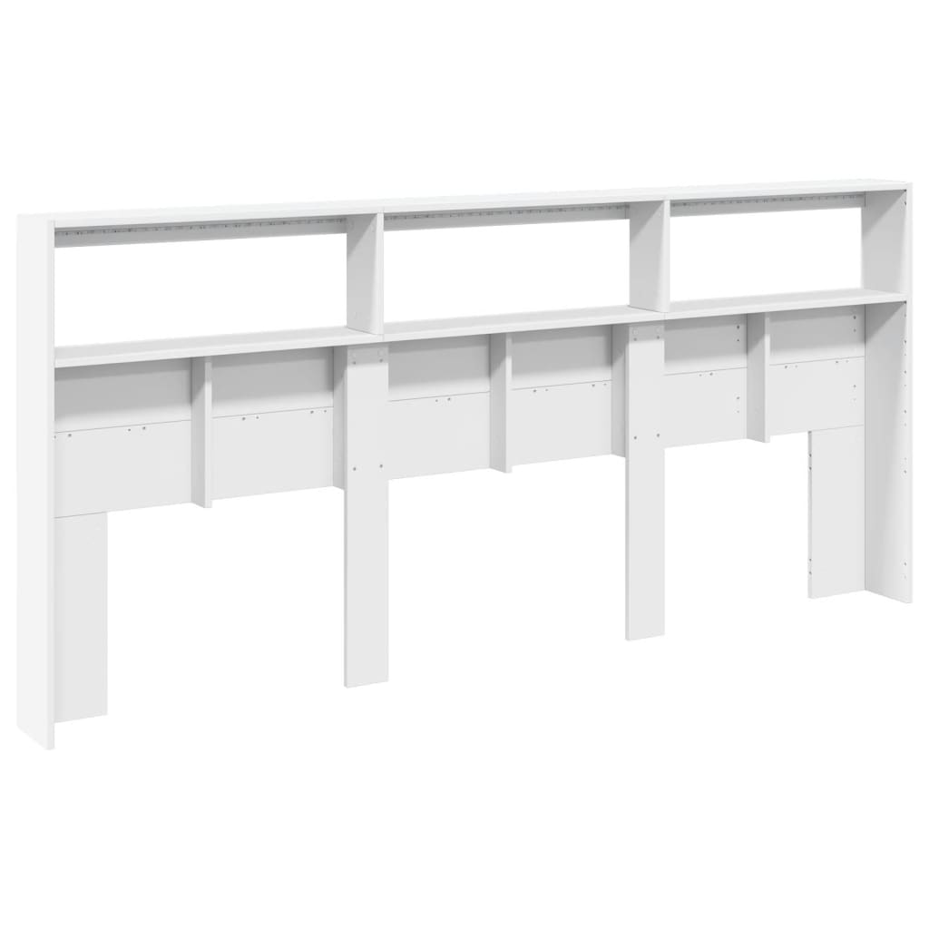 Armoire tête de lit avec LED blanc 220x17x102 cm - XIOS