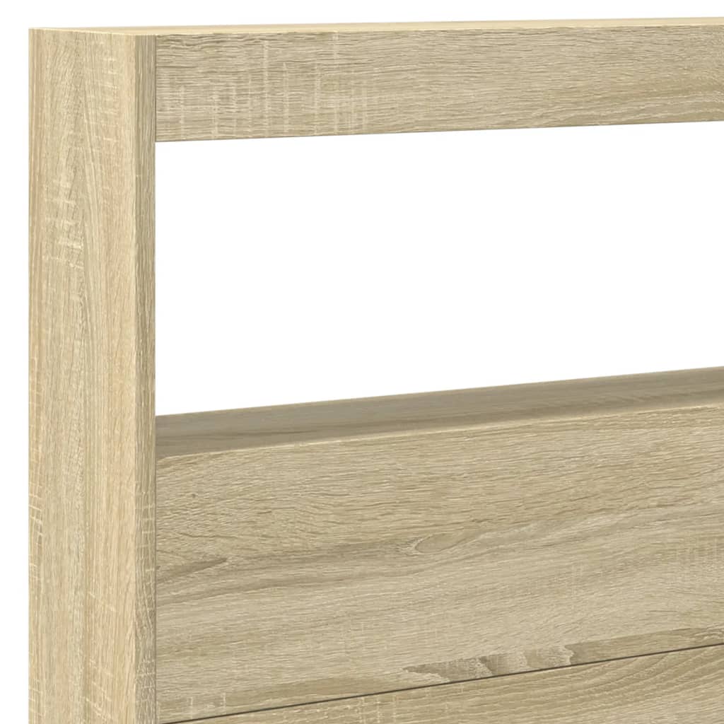 Armoire tête de lit avec LED chêne sonoma 220x17x102 cm - XIOS