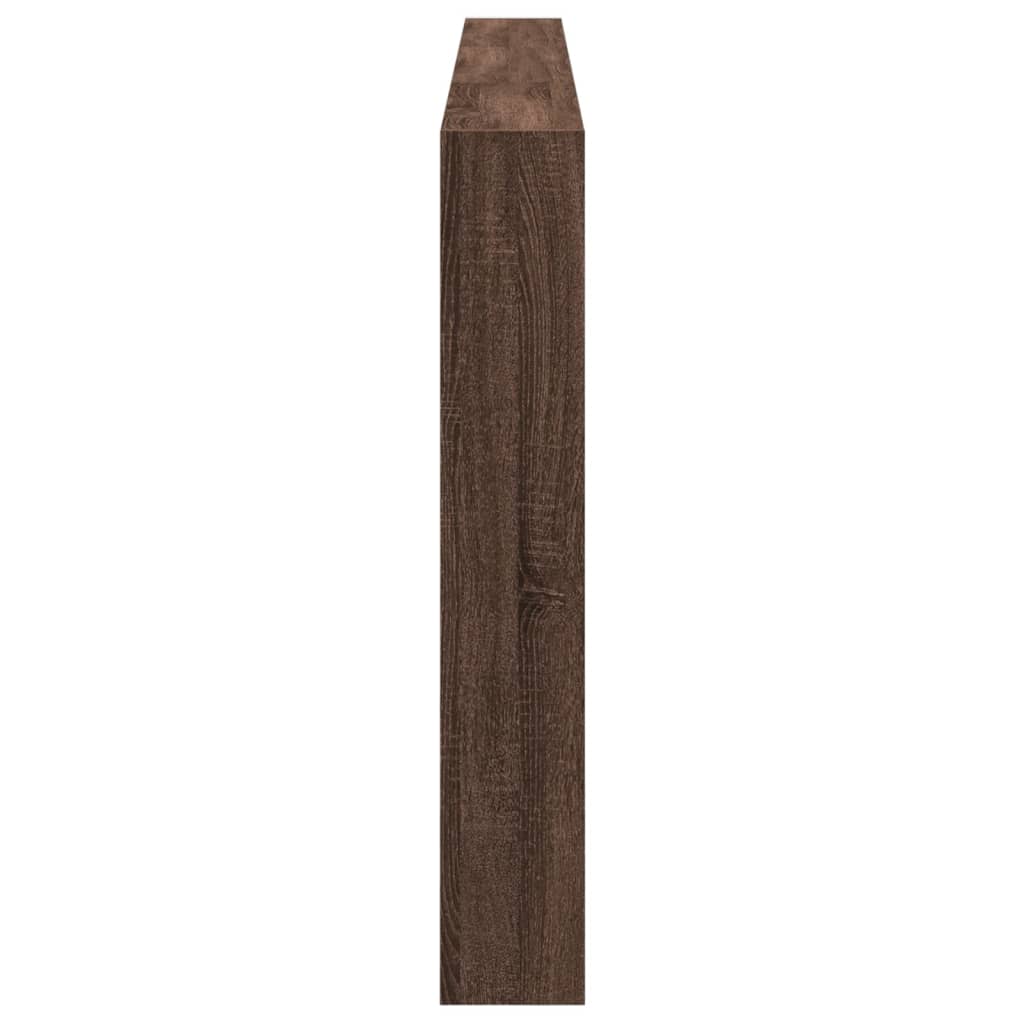 Armoire tête de lit avec LED chêne marron 220x17x102 cm - XIOS