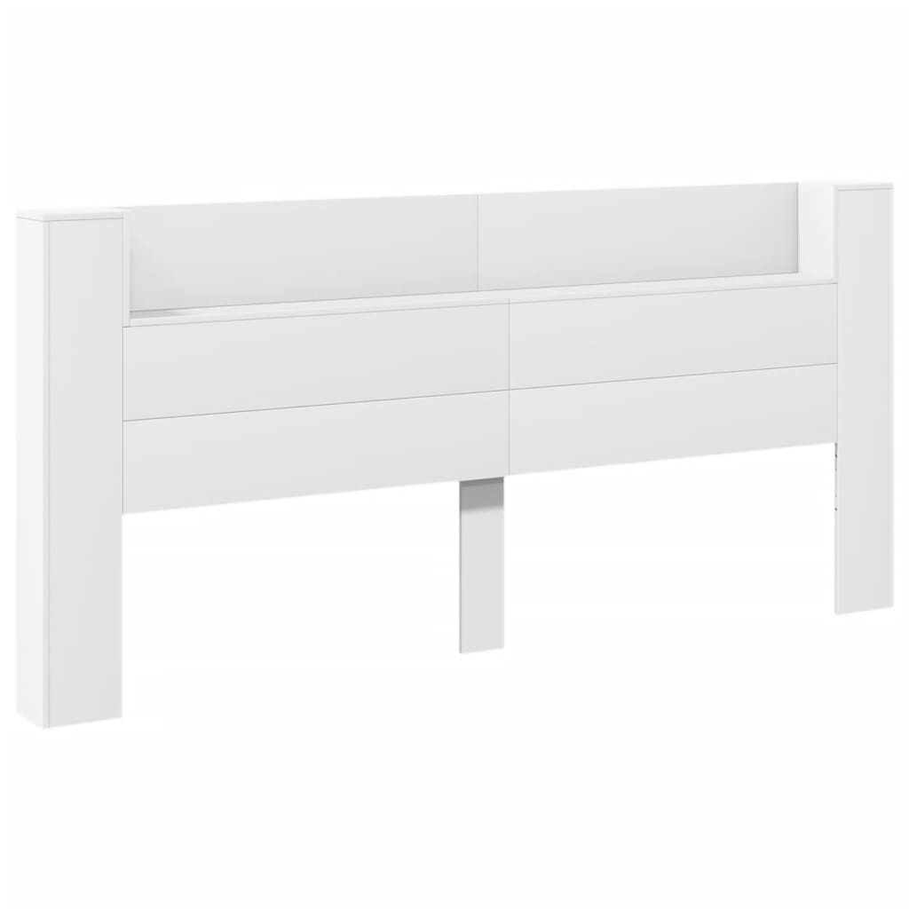 Armoire tête de lit avec LED blanc 220x16,5x103,5 cm - XIOS