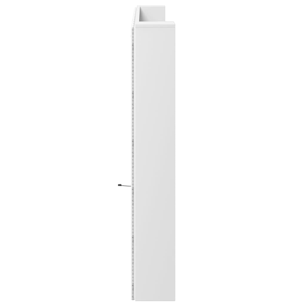 Armoire tête de lit avec LED blanc 220x16,5x103,5 cm - XIOS