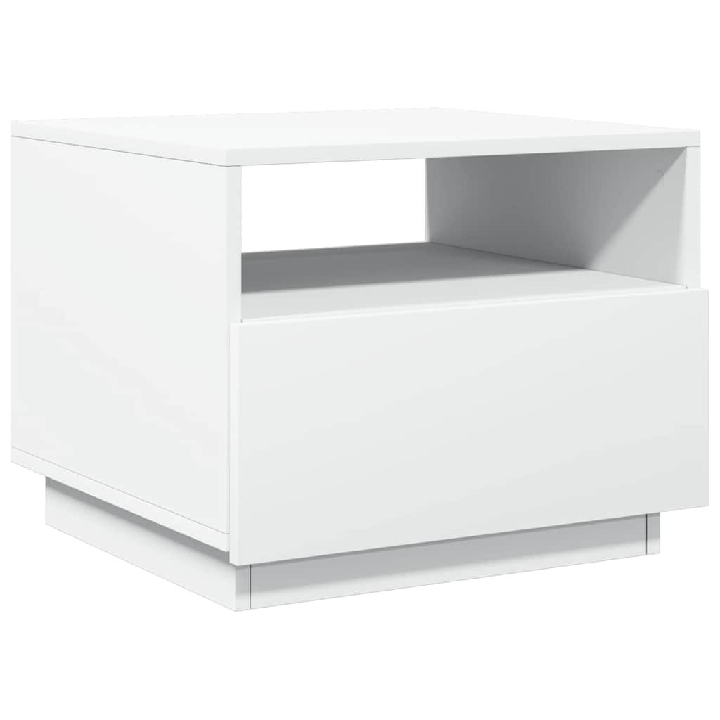 Table basse avec lumières LED blanc 50x49x40 cm - XIOS