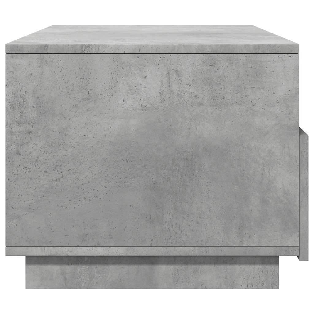 Table basse avec lumières LED gris béton 90x49x40 cm - XIOS