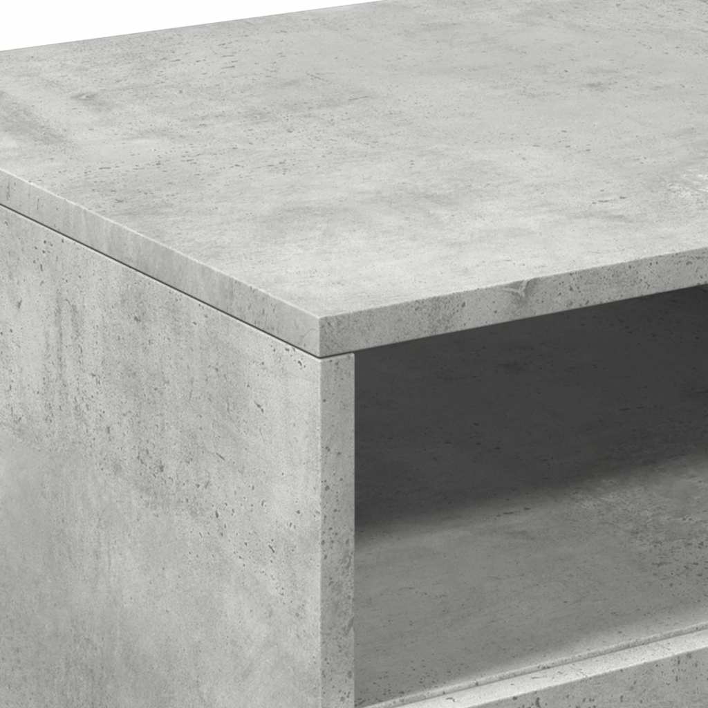 Table basse avec lumières LED gris béton 90x49x40 cm - XIOS
