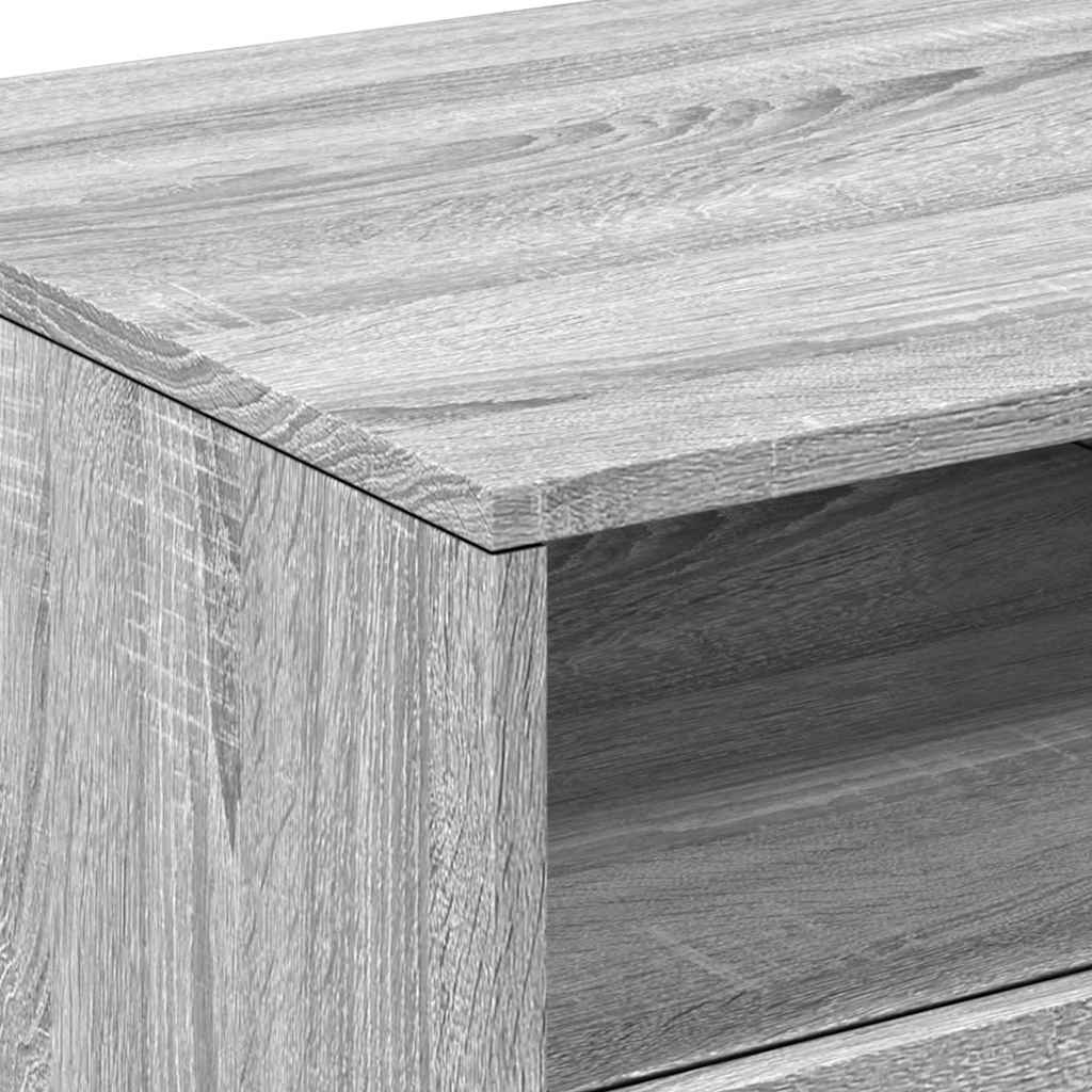 Table basse avec lumières LED sonoma gris 90x49x40 cm - XIOS