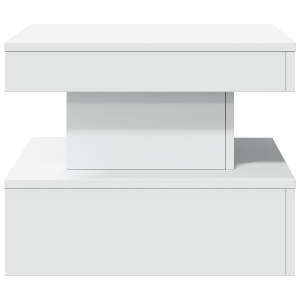 Table basse avec lumières LED blanc 50x50x40 cm - XIOS