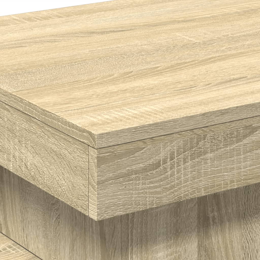 Table basse avec lumières LED chêne sonoma 50x50x40 cm - XIOS