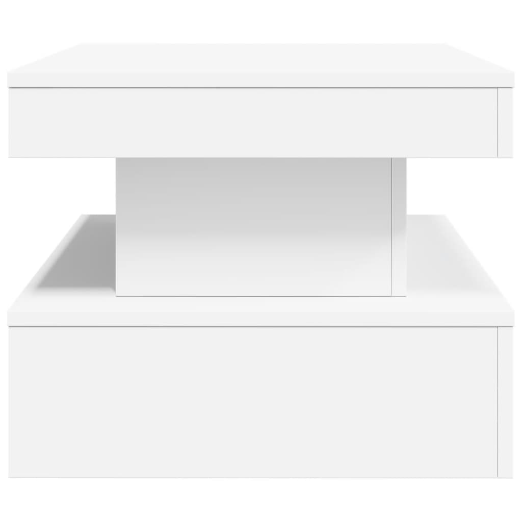 Table basse avec lumières LED blanc 90x50x40 cm - XIOS