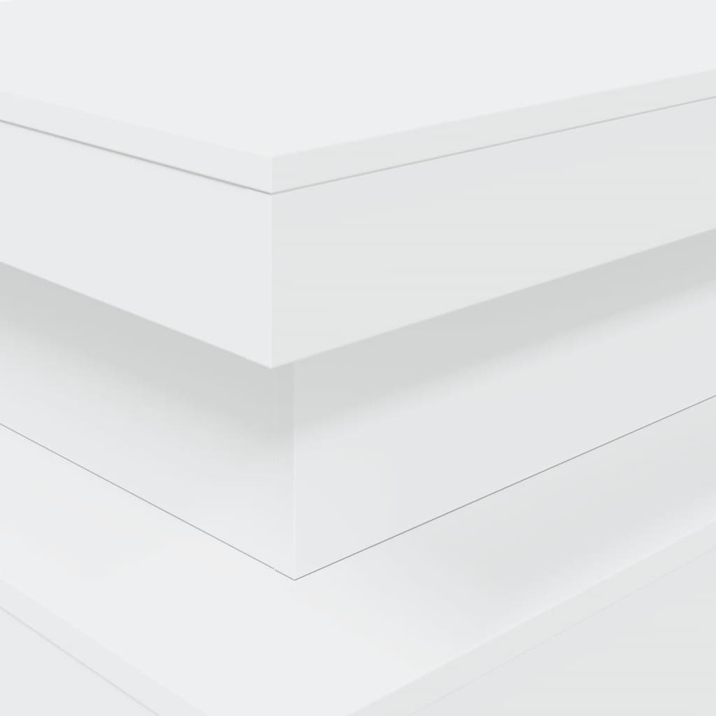 Table basse avec lumières LED blanc 90x50x40 cm - XIOS