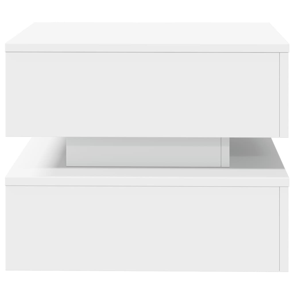 Table basse avec lumières LED blanc 50x50x40 cm - XIOS