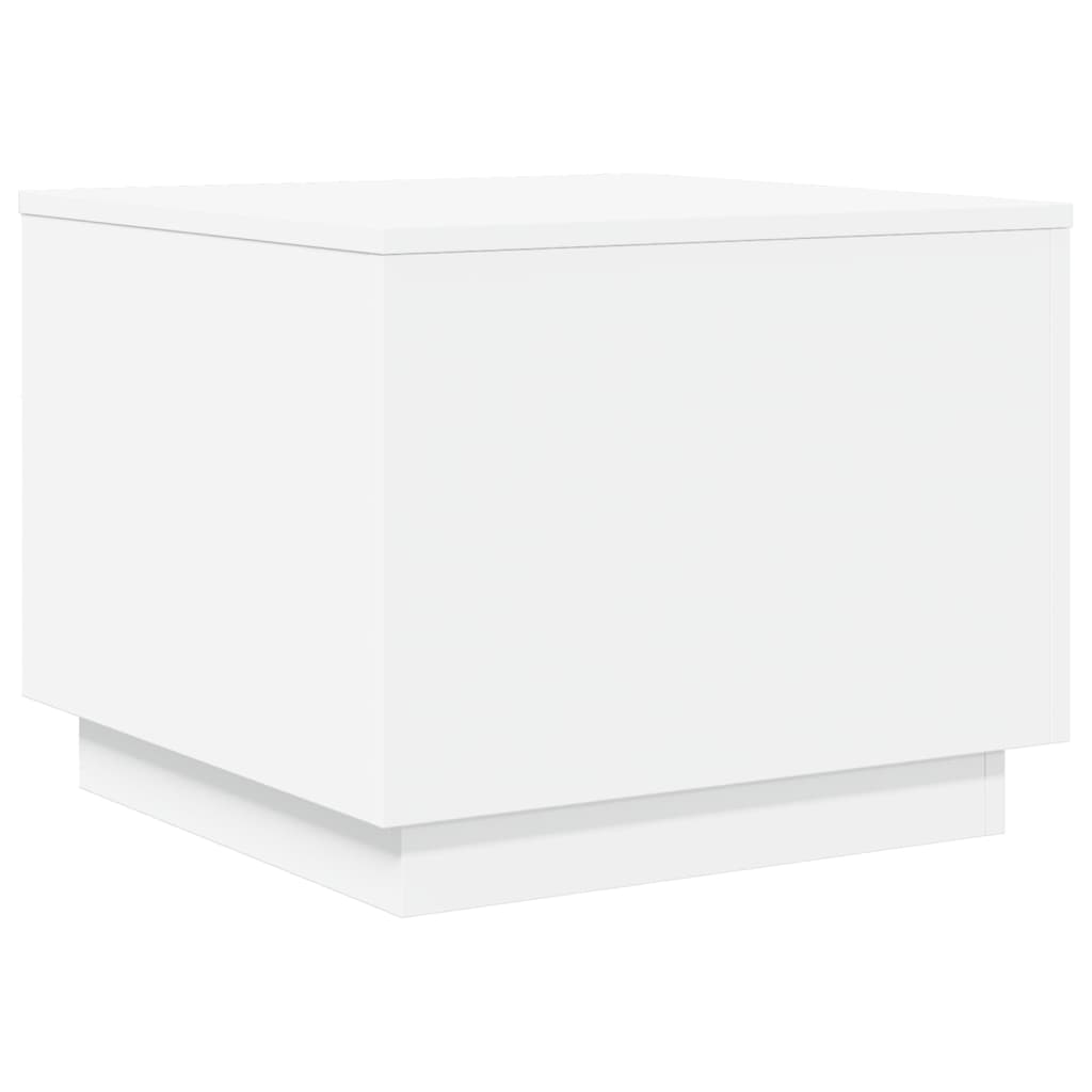 Table basse avec lumières LED blanc 50x50x40 cm - XIOS