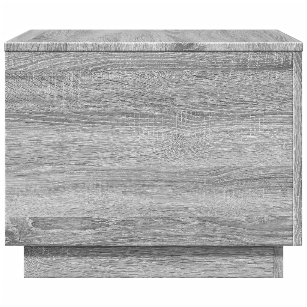 Table basse avec lumières LED sonoma gris 50x50x40 cm - XIOS