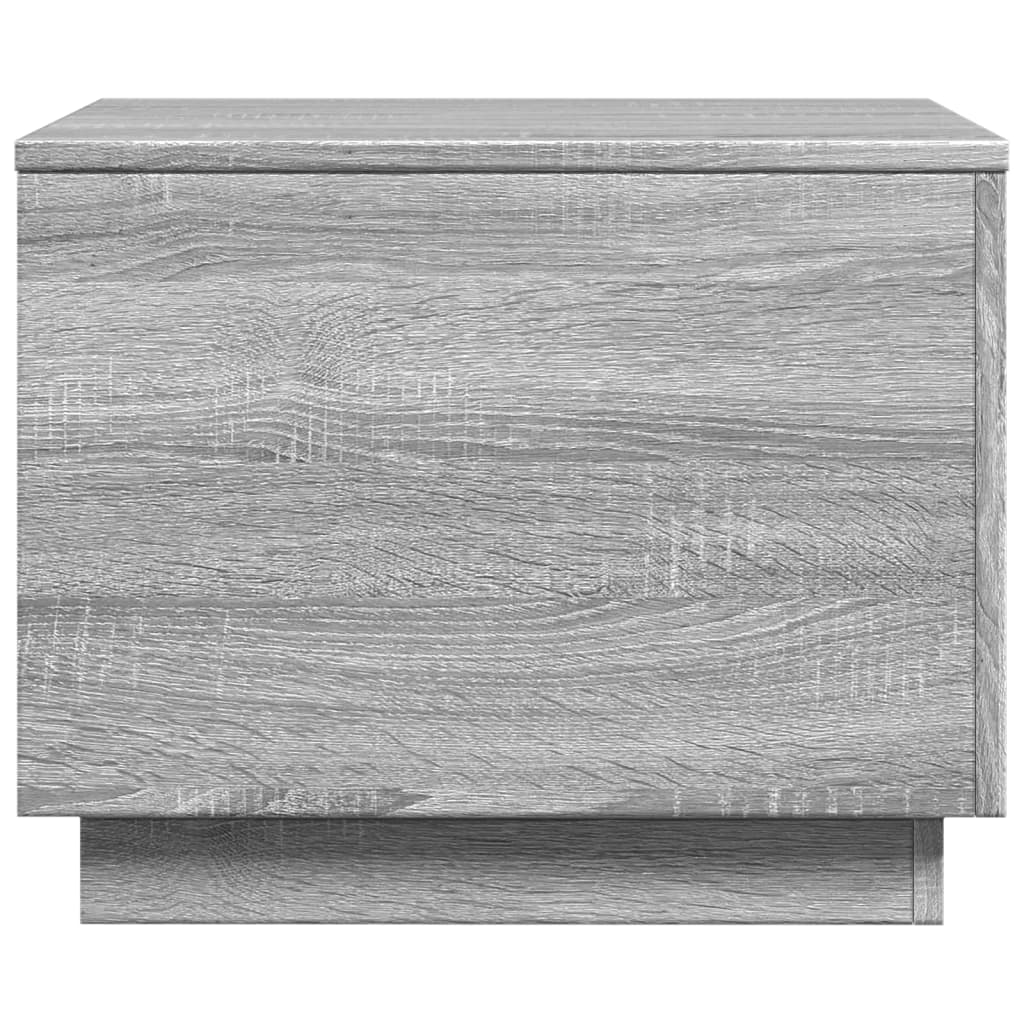 Table basse avec lumières LED sonoma gris 50x50x40 cm - XIOS