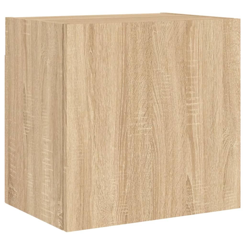 Unités murales TV 4 pcs chêne sonoma bois d'ingénierie - XIOS