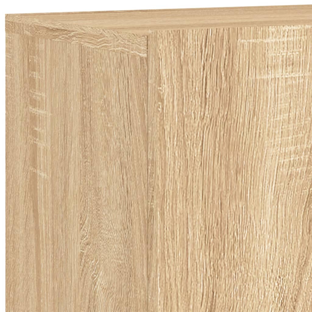 Unités murales TV 4 pcs chêne sonoma bois d'ingénierie - XIOS