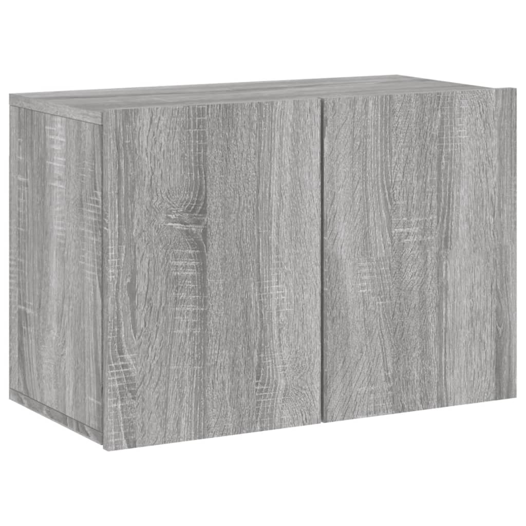 Unités murales TV 5 pcs sonoma gris bois d'ingénierie - XIOS