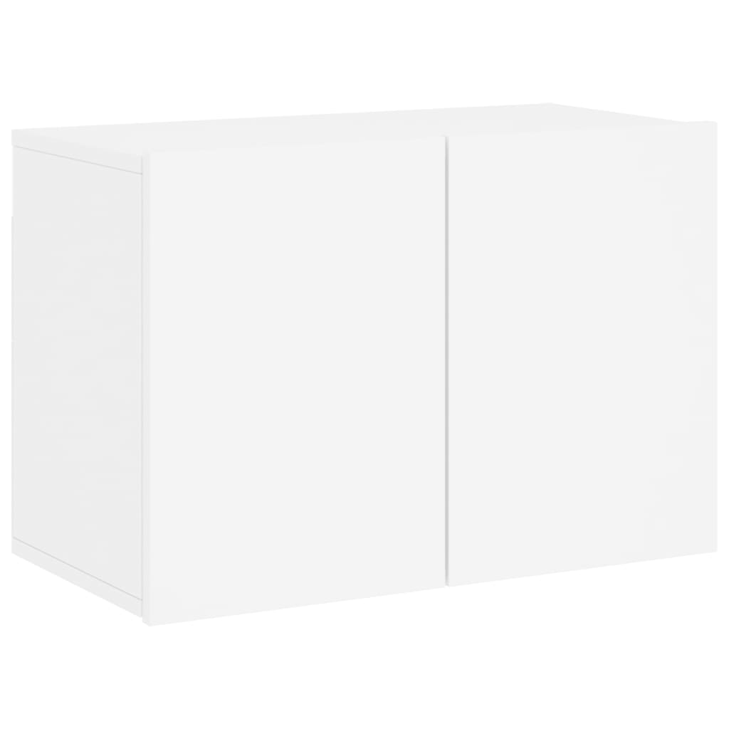 Unités murales TV 6 pcs blanc bois d'ingénierie - XIOS