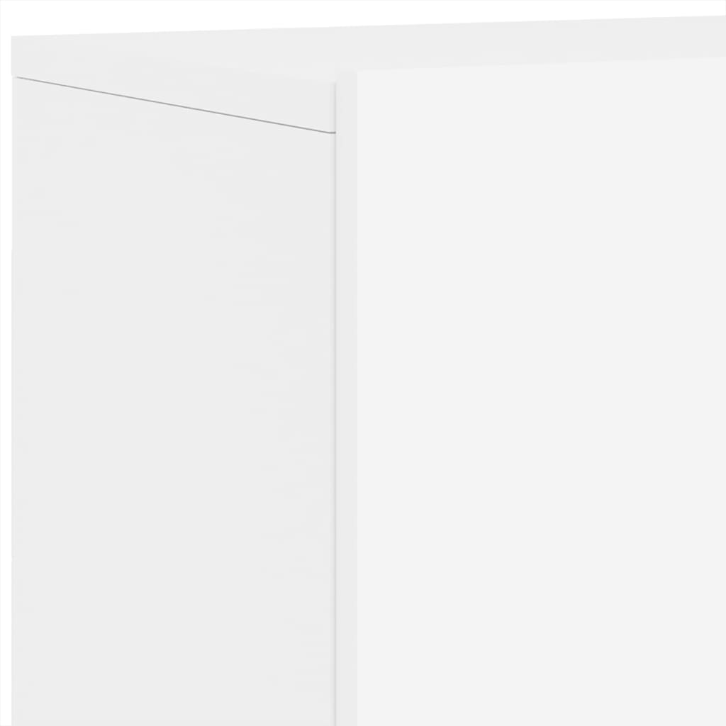 Unités murales TV 5 pcs blanc bois d'ingénierie - XIOS