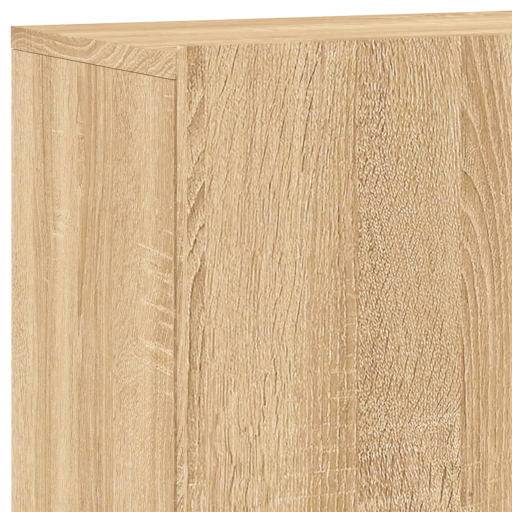 Unités murales TV 5 pcs chêne sonoma bois d'ingénierie