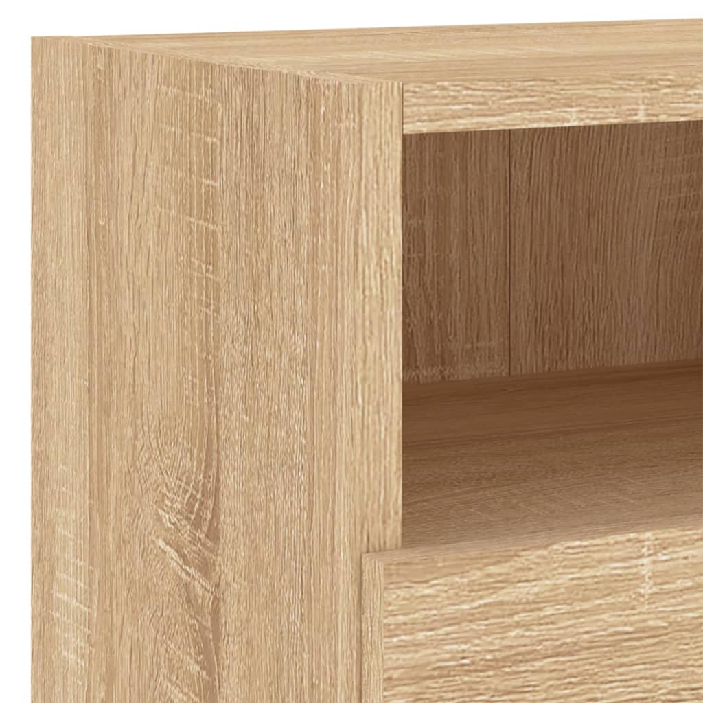Unités murales TV 4 pcs chêne sonoma bois d'ingénierie - XIOS
