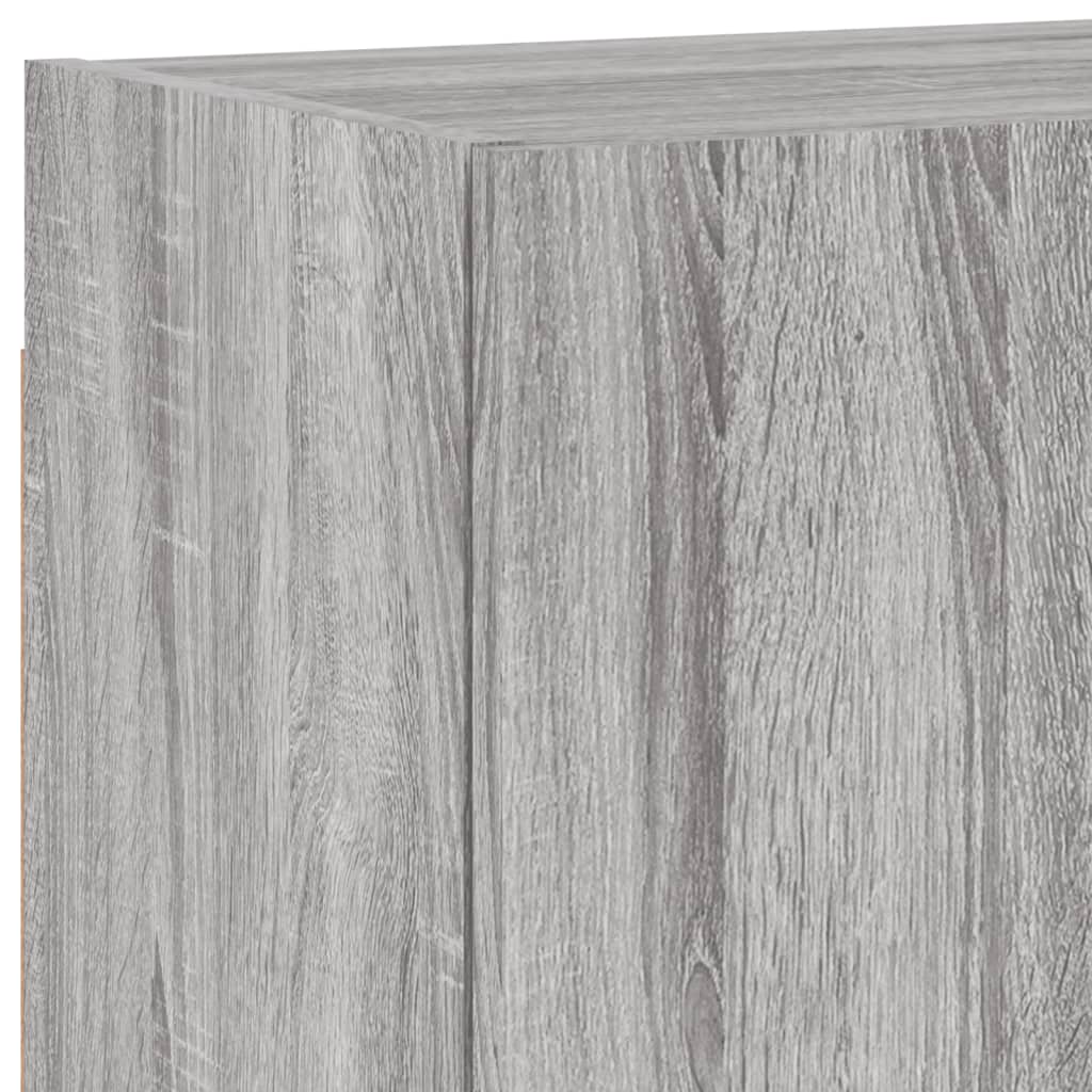 Unités murales TV 4 pcs sonoma gris bois d'ingénierie - XIOS