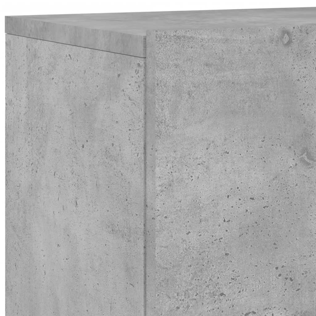 Unités murales TV 5 pcs gris béton bois d'ingénierie - XIOS