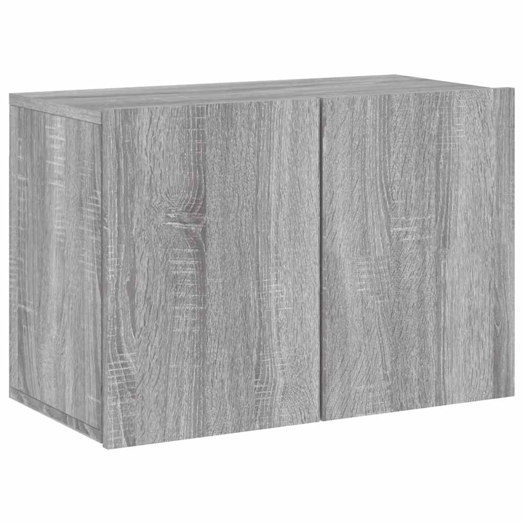 Unités murales TV 5 pcs sonoma gris bois d'ingénierie - XIOS