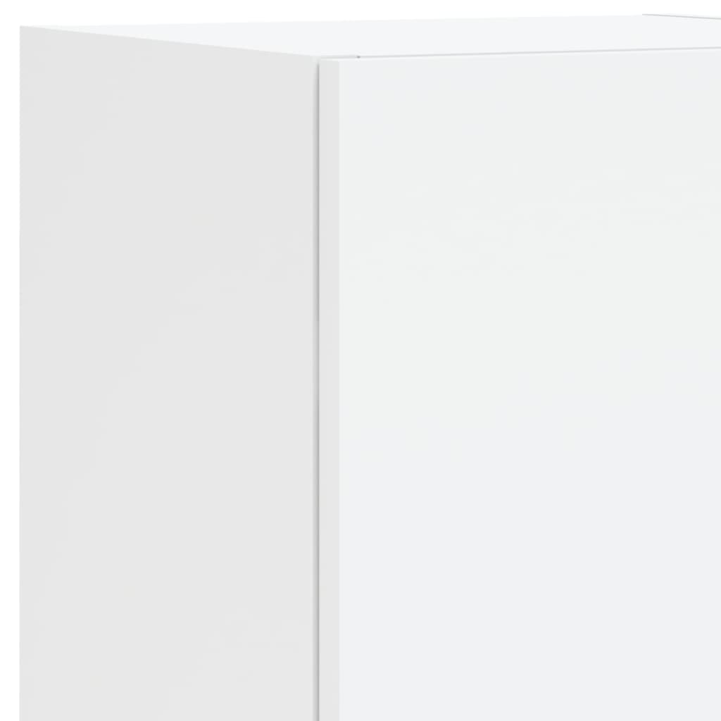 Ensemble de meubles TV muraux 7 pcs avec lumières LED blanc - XIOS
