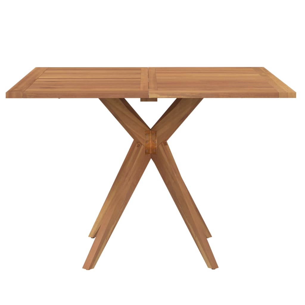 Table de jardin carrée 110x110x75 cm bois d'acacia solide Tables de jardin vidaXL