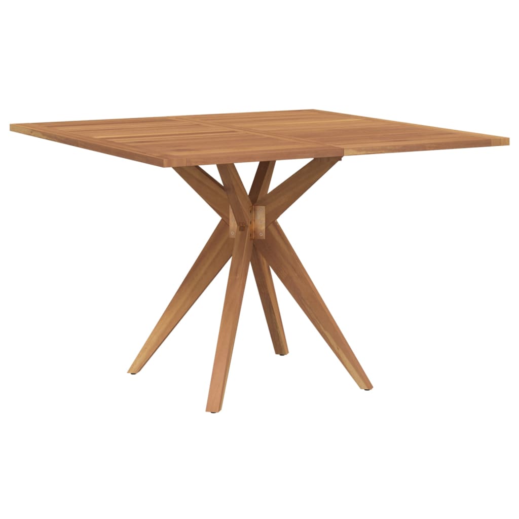 Table de jardin carrée 110x110x75 cm bois d'acacia solide Tables de jardin vidaXL