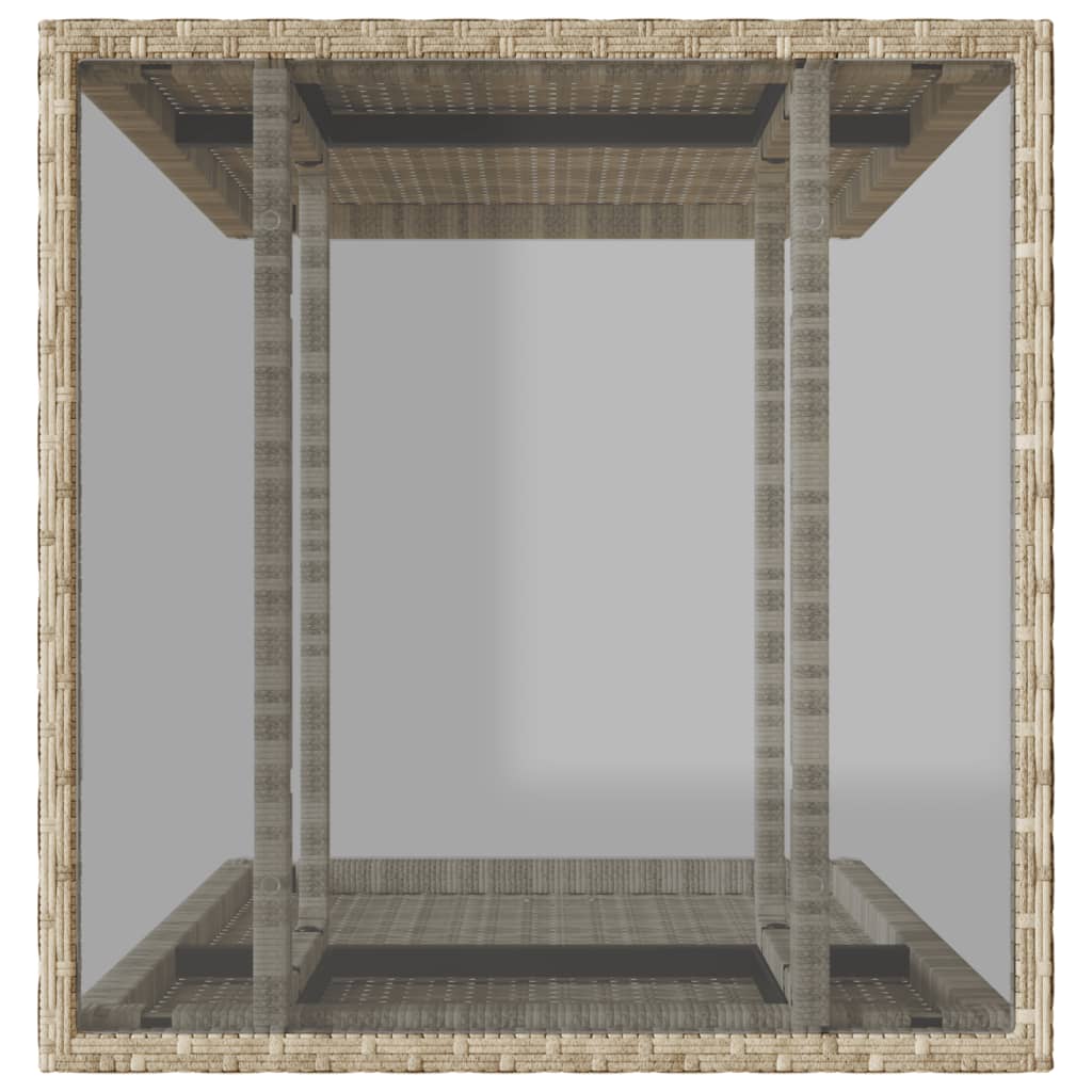 Ensemble de bistro 3 pcs et coussins gris clair résine tressée - XIOS