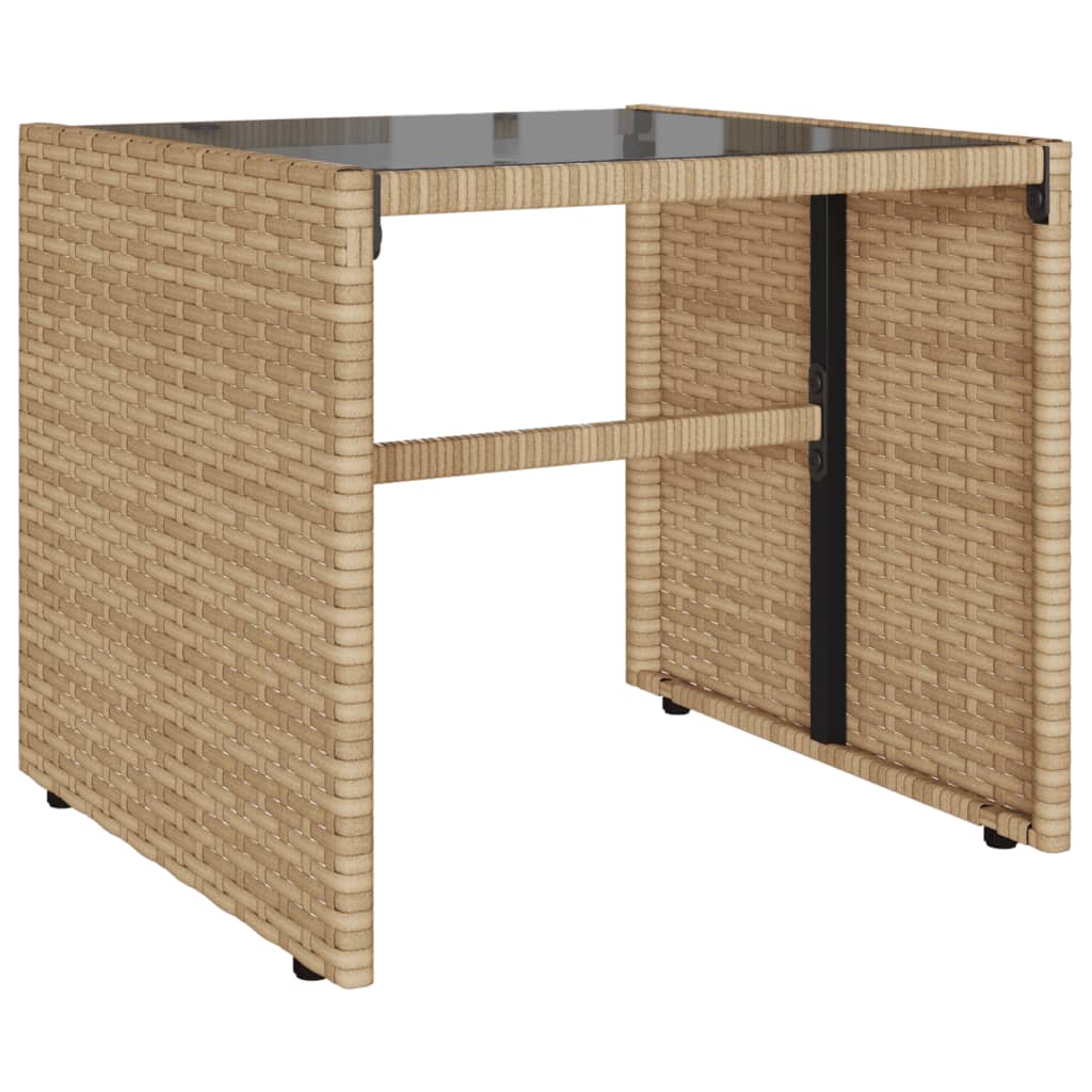 Salon de jardin avec coussins 4 pcs beige résine tressée - XIOS