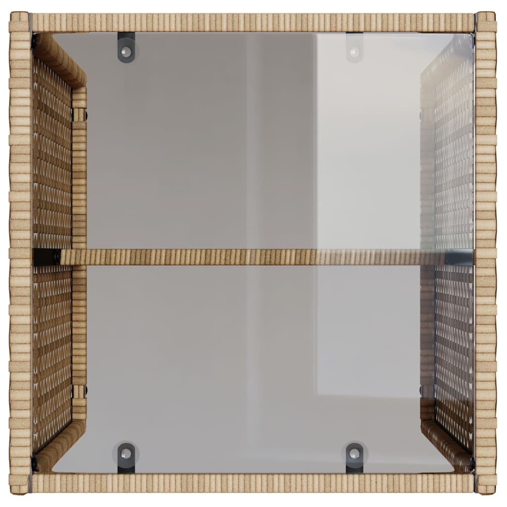 Salon de jardin avec coussins 4 pcs beige résine tressée - XIOS