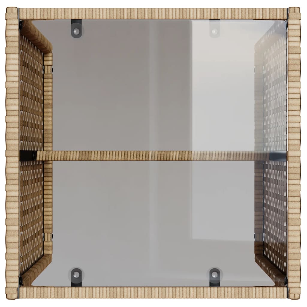Salon de jardin avec coussins 4 pcs beige résine tressée - XIOS