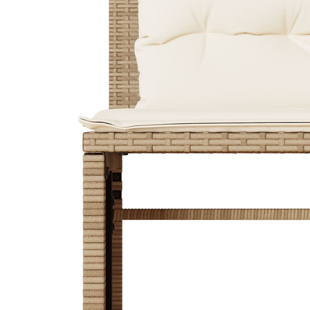 Salon de jardin avec coussins 4 pcs beige résine tressée - XIOS