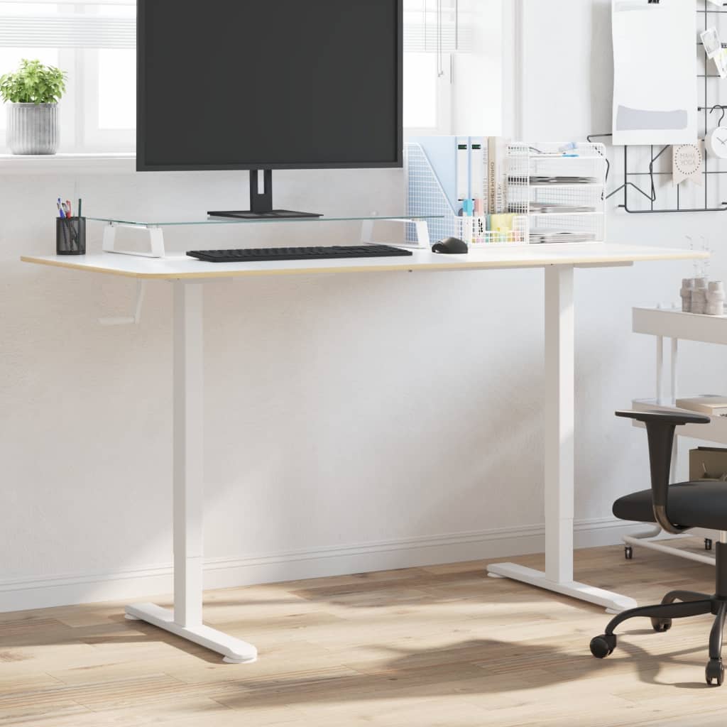 Cadre de bureau debout blanc (94-135)x60x(70-114) cm acier Bureaux vidaXL   