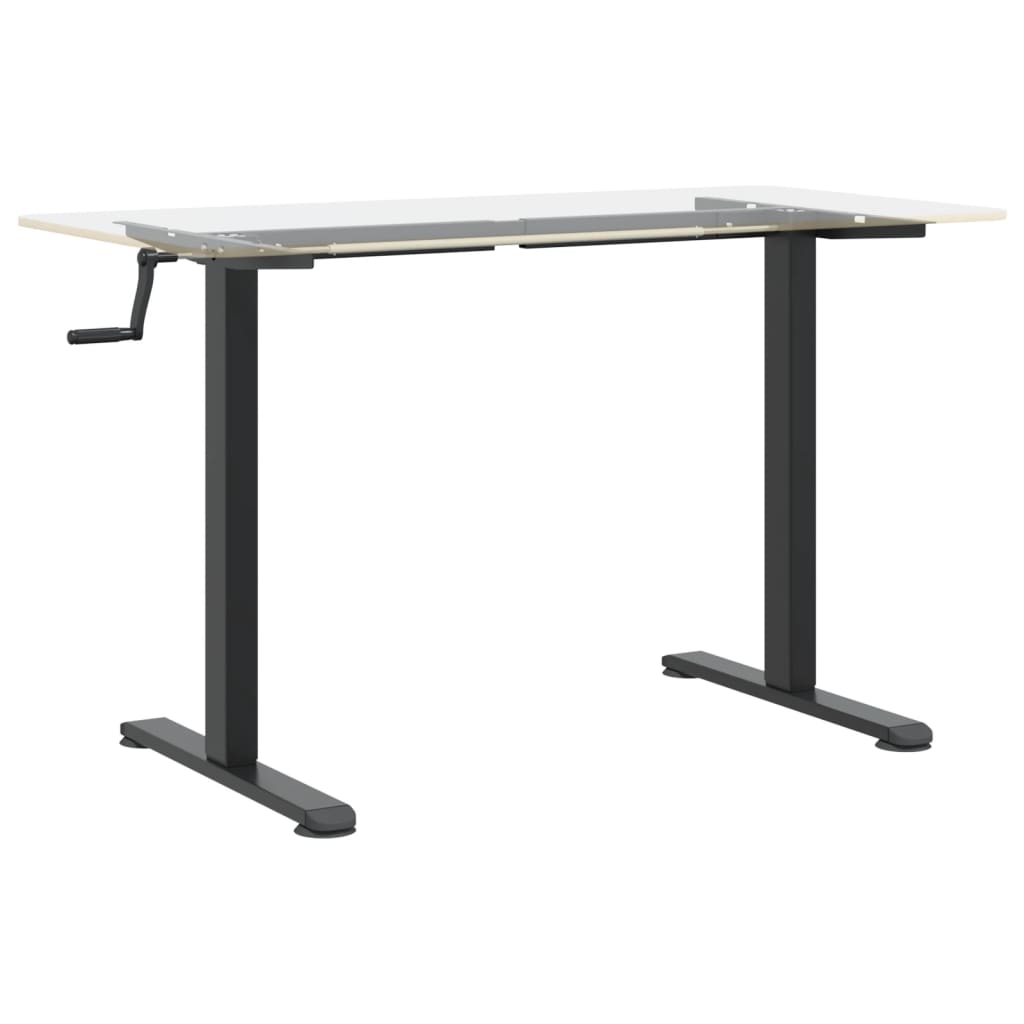 Cadre de bureau debout noir (94-135)x60x(70-114) cm acier Bureaux vidaXL   