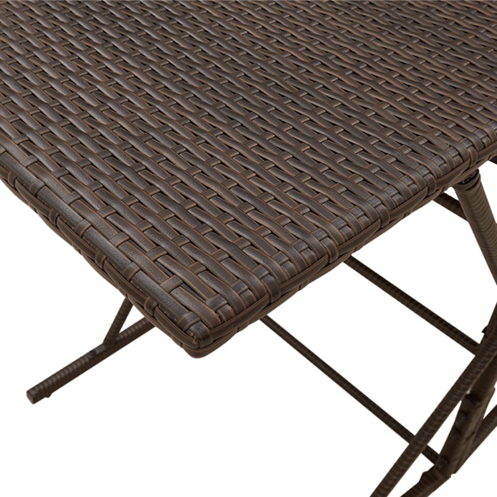 Ensemble à manger de jardin et coussins 7 pcs marron rotin Salons de jardin vidaXL